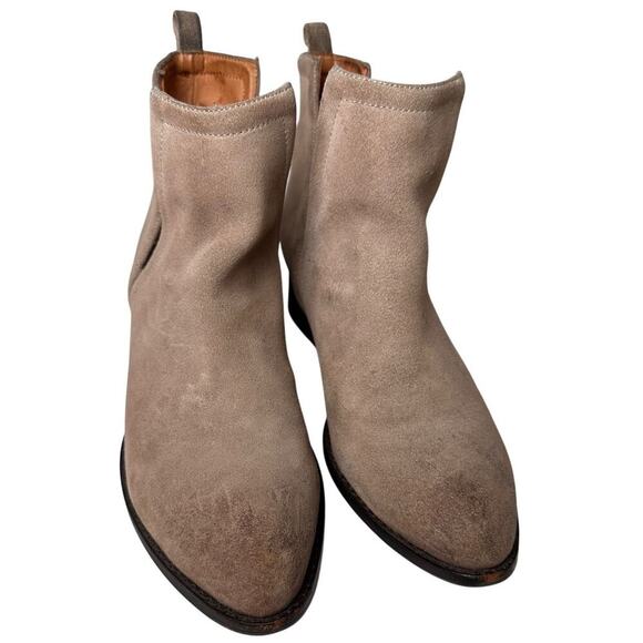 Jeffrey Campbell Muskrat Lo Caramel Suede Booties Women Sz 8 Boho Festival Rodeo - Picture 8 of 16